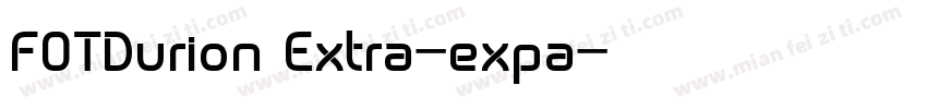 FOTDurion Extra-expa字体转换